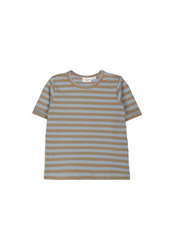 The New Fro uni rib T-shirt SS - Blue Fog